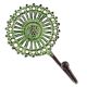 Antique Green Sunflower Wall Brass Decorative Hook